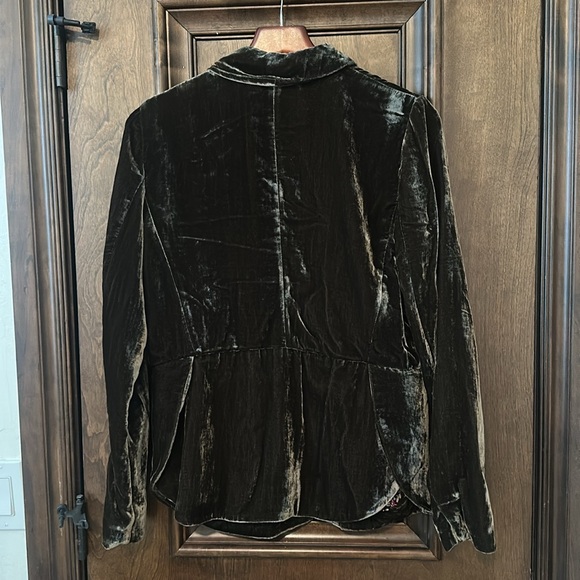 Cartonnier olive green Velvet Blazer from Anthropologie - Picture 3 of 3